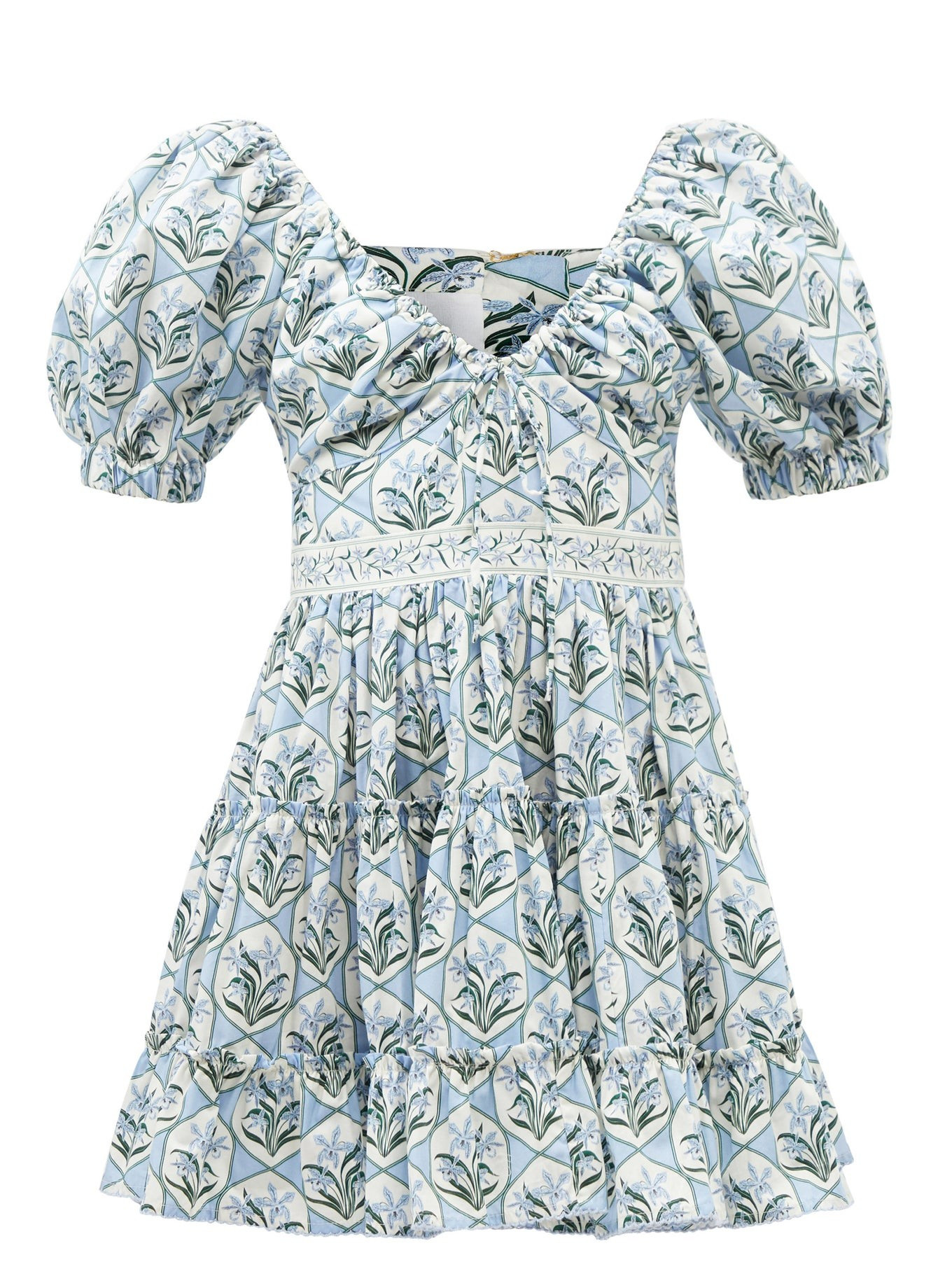 Manzanilla floral-print cotton-poplin mini dress | Agua by Agua Bendita | Matches (US)