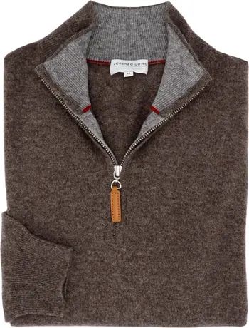 Lorenzo Uomo Men's Quarter Zip Wool & Cashmere Sweater | Nordstrom | Nordstrom