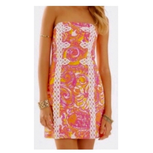 Lily Pulitzer Tansy See & Be Seen Strapless Dress. | Poshmark