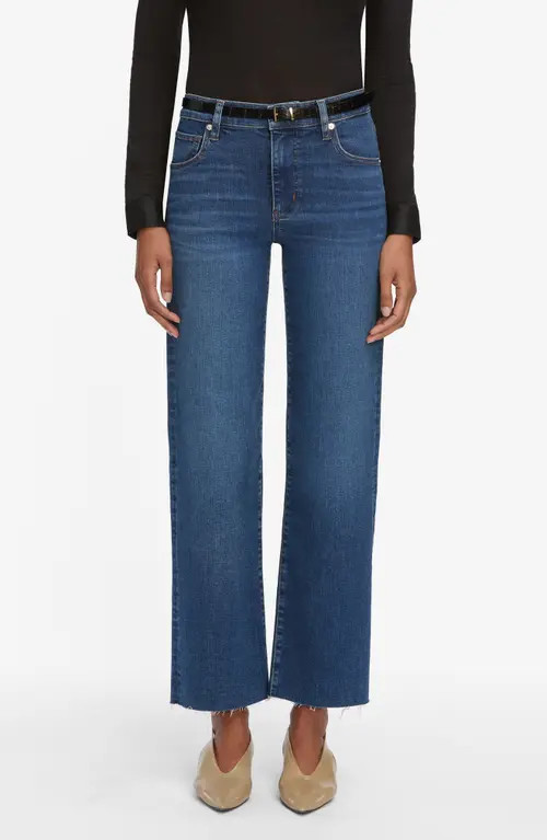 FRAME The Mellow Ankle Straight Leg Jeans in Elixir Raw After at Nordstrom, Size 27 | Nordstrom