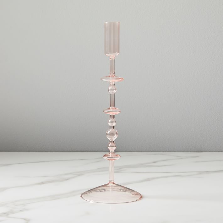 Paradiso Taper Holders - Blush | West Elm (US)