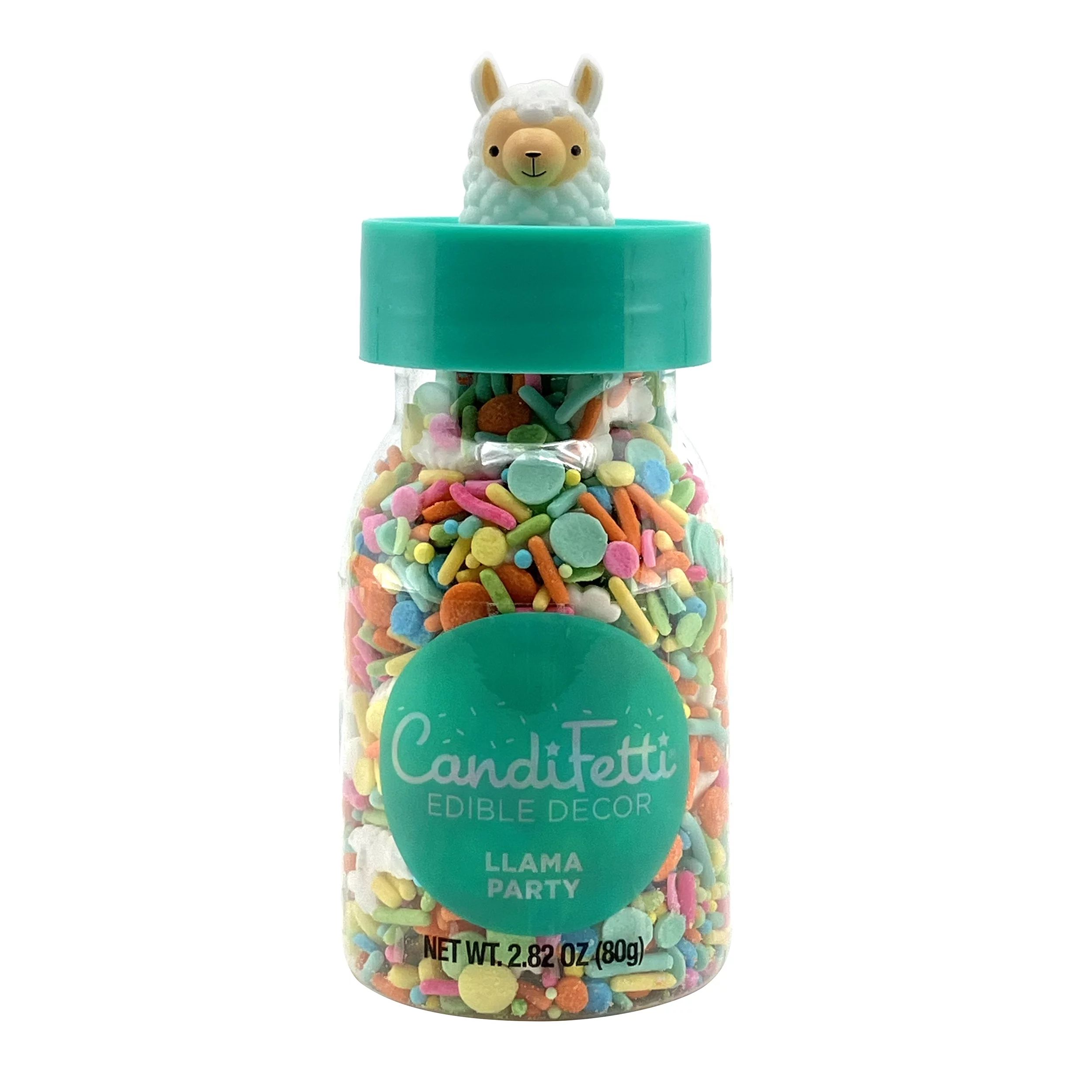CandiFetti Edible Decor Llama Party Multi-Color Dessert Sprinkles, 2.82 oz | Walmart (US)