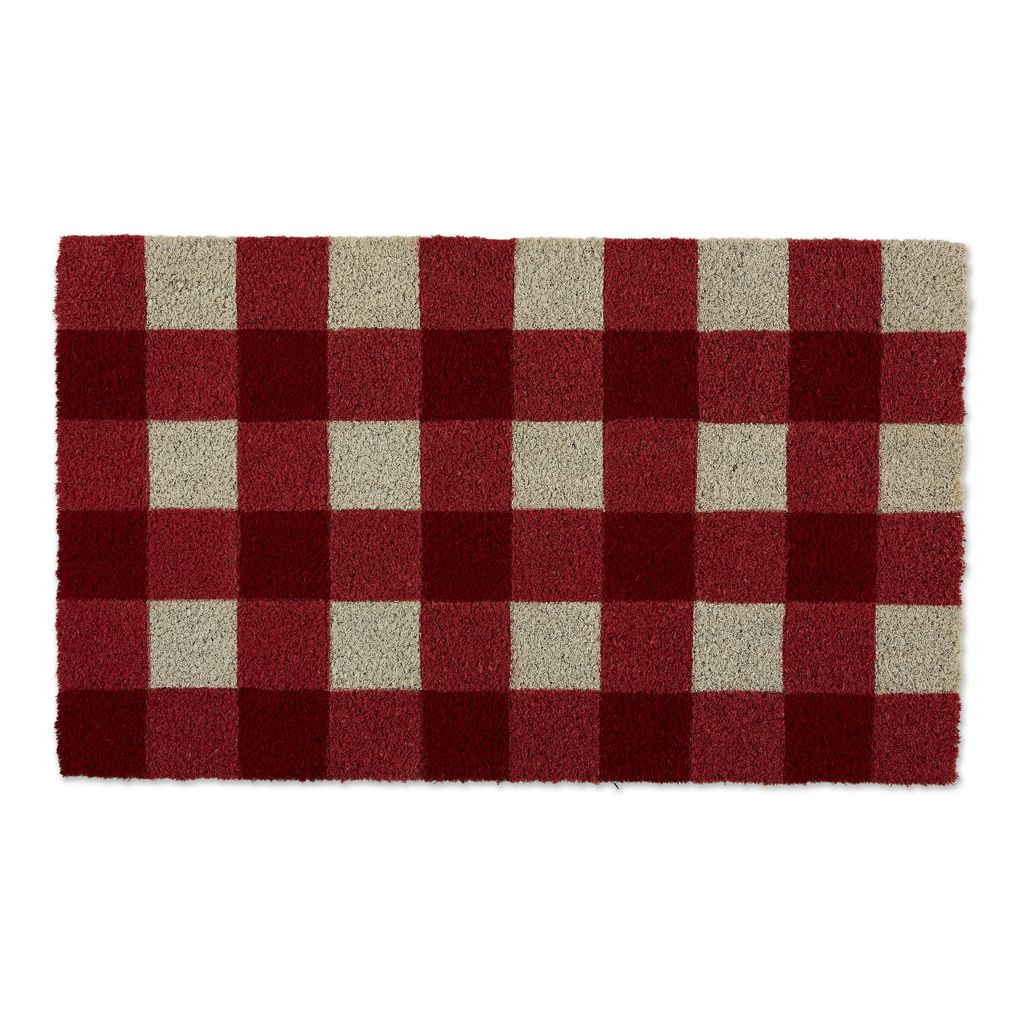 Red & White Buffalo Check Doormat | Walmart (US)