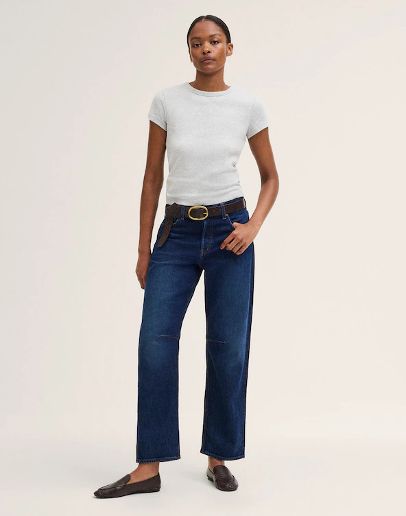 The Curvy Darted Barrel-Leg Jean in Comfort Stretch | Madewell
