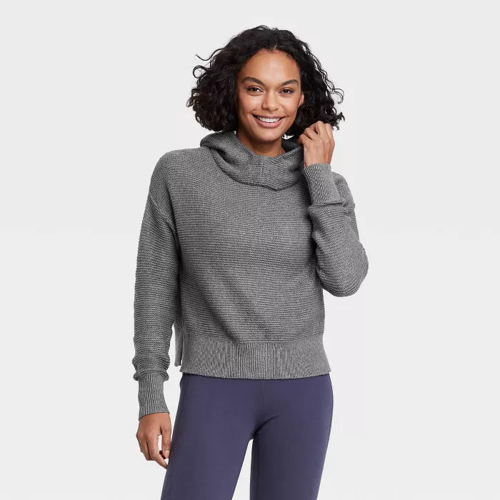 Women's Hooded Pullover Sweater - All in Motion™ | Target