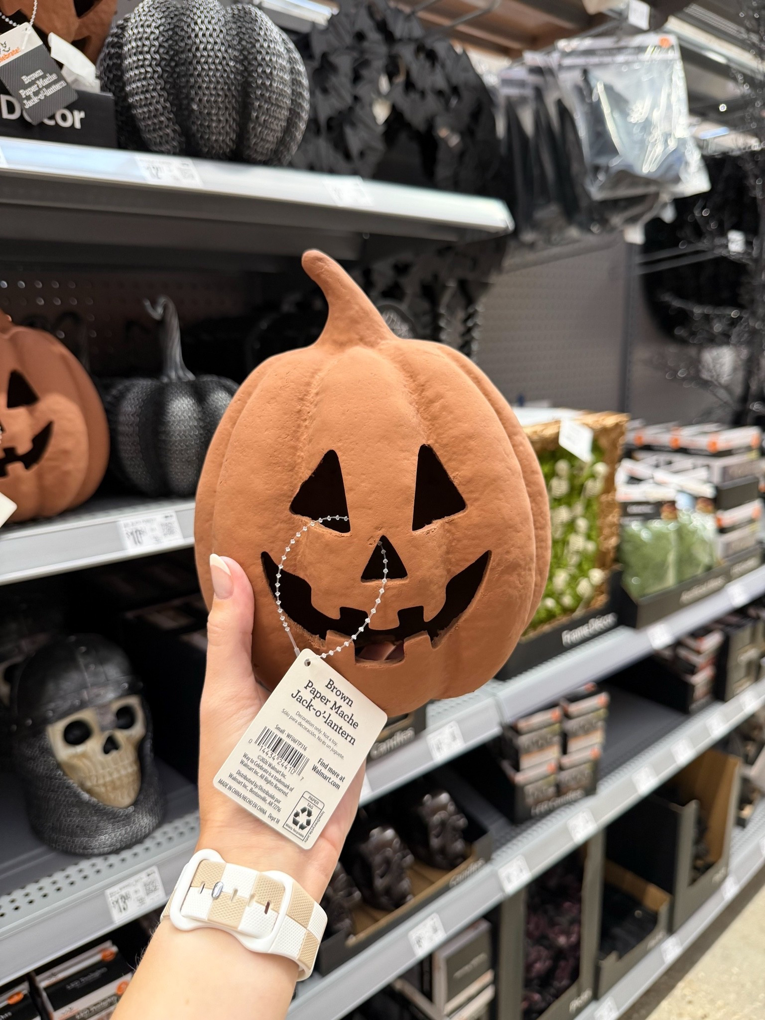 The cutest paper mache pumpkin from Walmart to place in any corner of your home this Halloween season! @Walmart

#LTKmomlife #LTKSeasonal #LTKHome