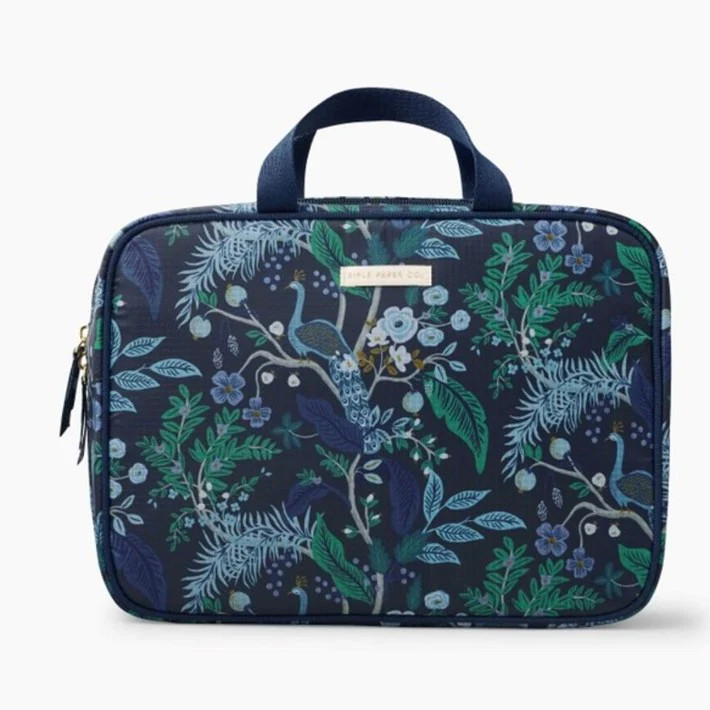 Peacock Travel Cosmetic Case | Modern Locke
