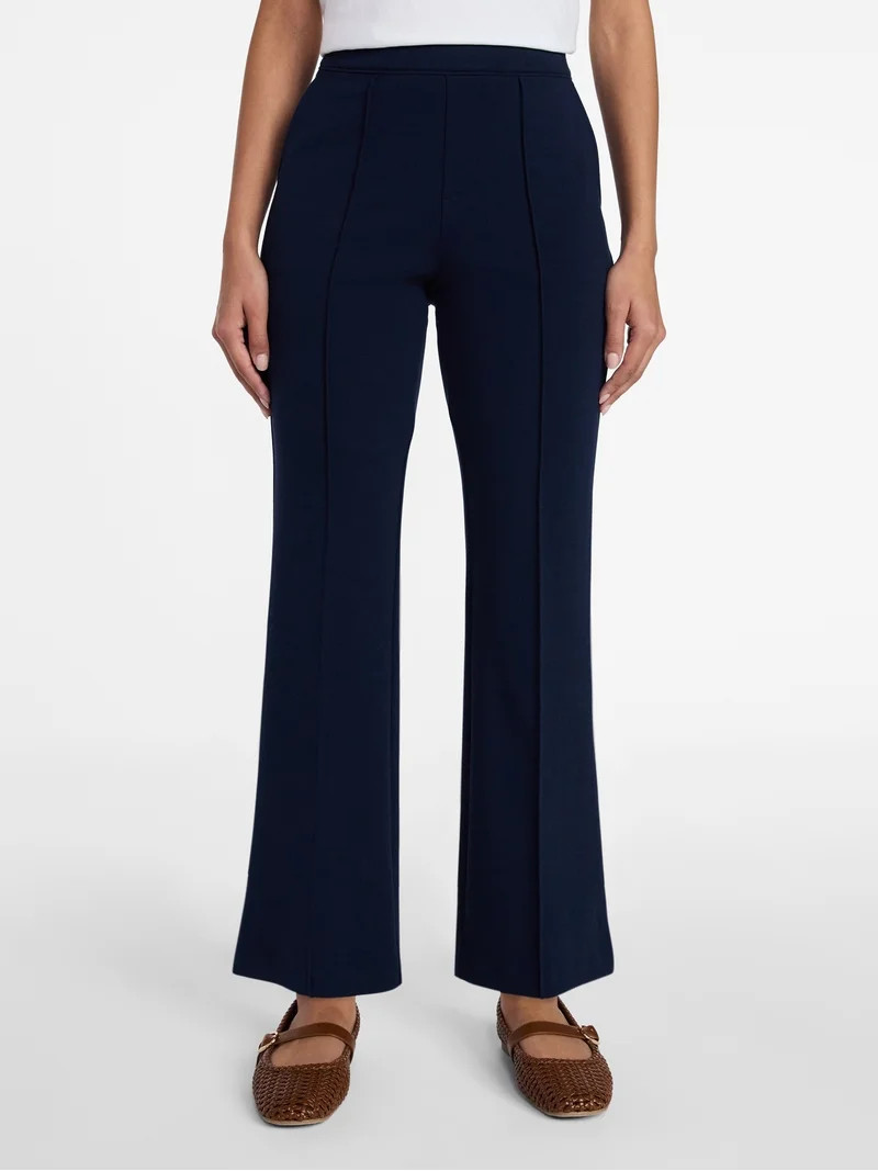 Time and Tru Women's Cropped Flare Pants, 26" Inseam, Size XS-XXXL | Walmart (US)