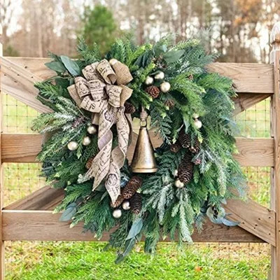 Christmas Wreath Outdoor 16In Wreaths Garland Cones And Needles Wreath Bohemian Wind Wreath 15.74 * 15.74 In Winter For Front Door Outdoor Indoor Win | Wayfair Professional