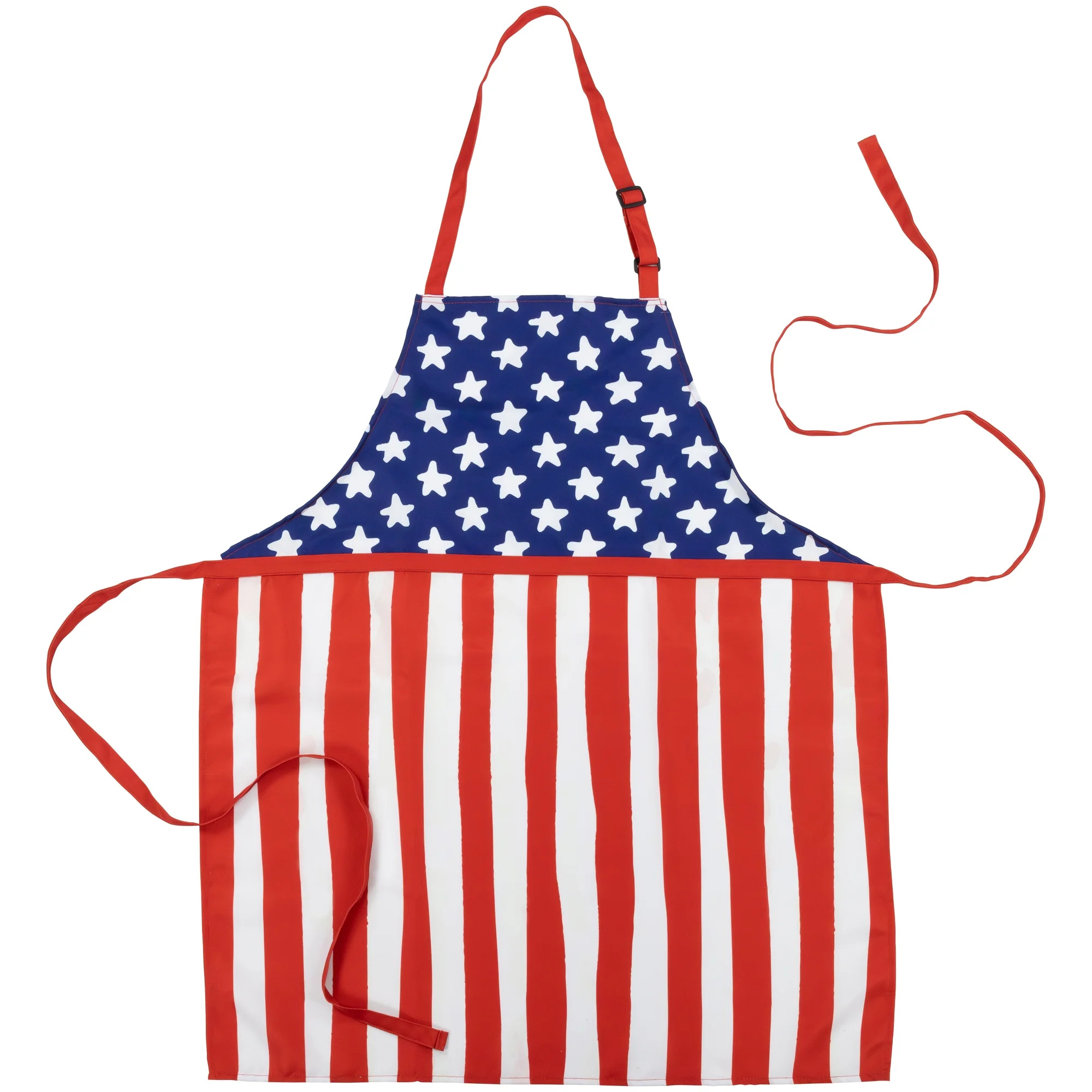 Northlight Patriotic Stars and Stripes Kitchen Apron - 31.5" - Blue and Red | Walmart (US)