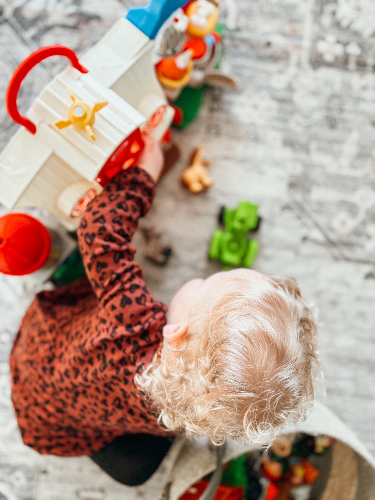 She’s been obsessed with this barn she got for Christmas! 

#toddler #toddlertoys #targetfinds 

#LTKKids