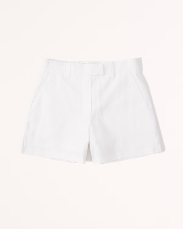 Premium Linen Tailored Short | Abercrombie & Fitch (US)