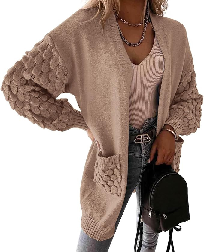PRETTYGARDEN Women's Cardigan Sweaters Fall Clothes Open Front Cable Knit Oversized Winter Coats ... | Amazon (US)