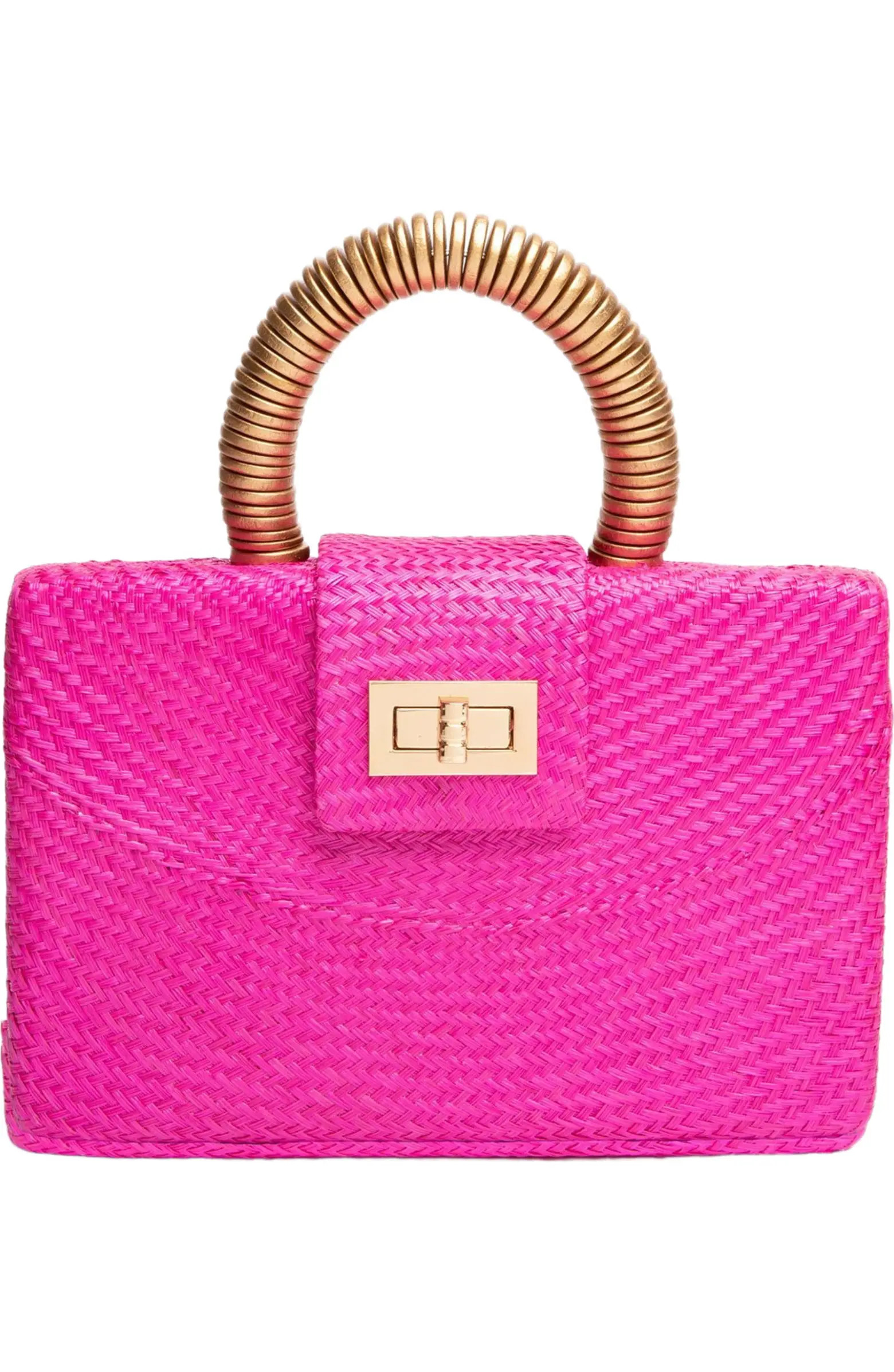 Soli & Sun THE GRACIE Woven Buntal Straw Clutch Bag | Nordstrom | Nordstrom