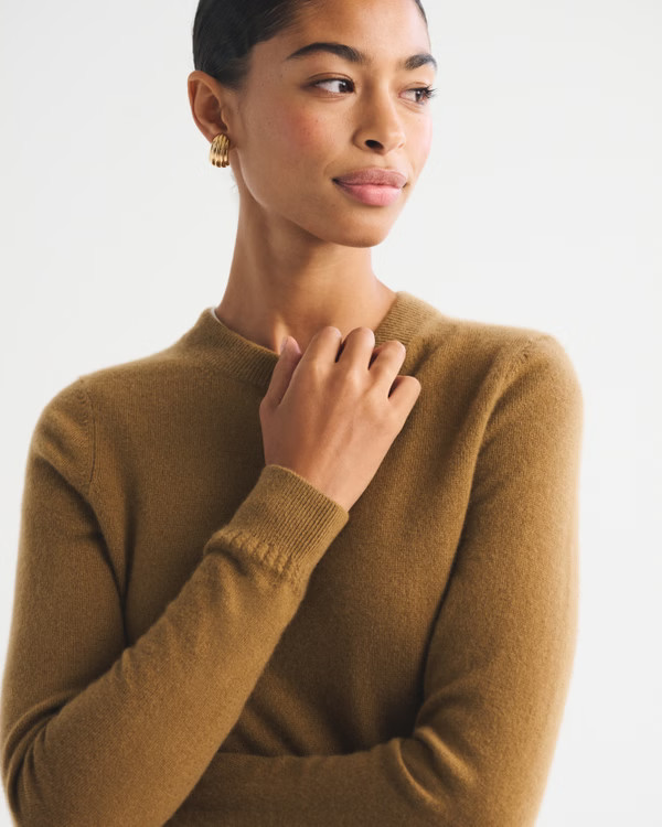 100% Cashmere Crew Sweater | Abercrombie & Fitch (US)