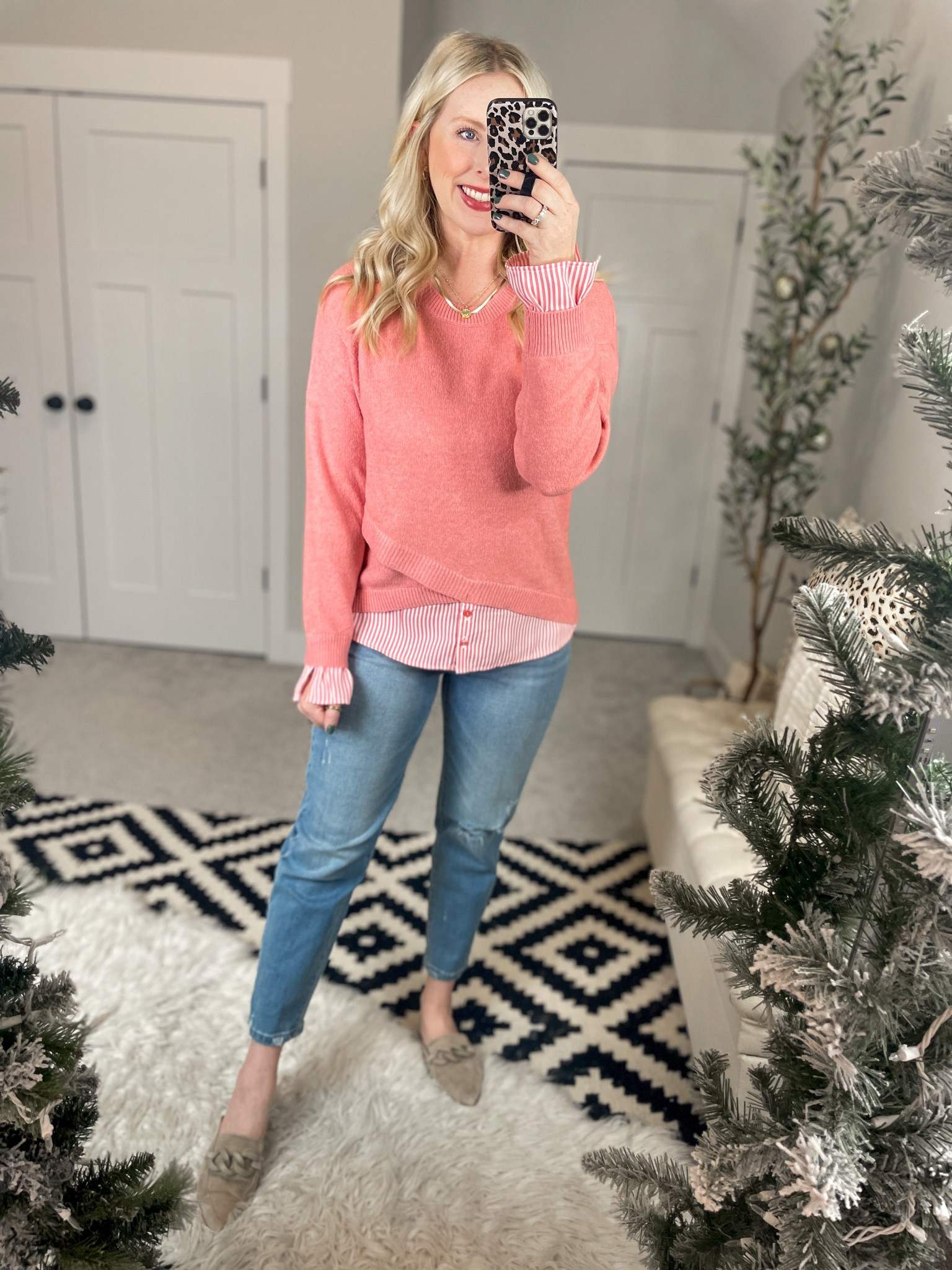 Weekend Walmart wins try on 
Layered look sweater- small 

#LTKSeasonal #LTKstyletip #LTKunder50
