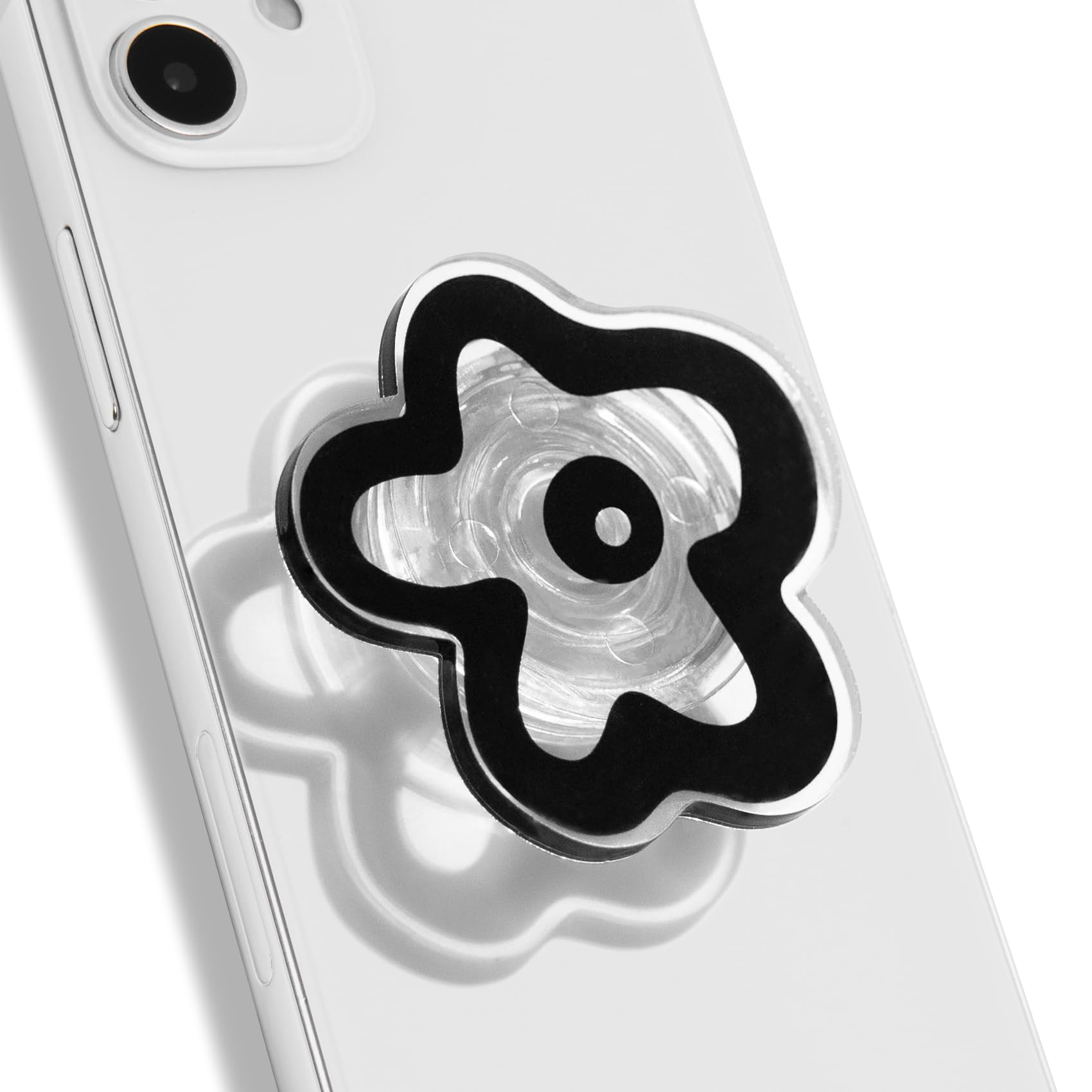 OnTheGrip Cute Transparent Daisy Flower Shape Design Mobile Phone Grip Multi Functional Collapsib... | Amazon (US)