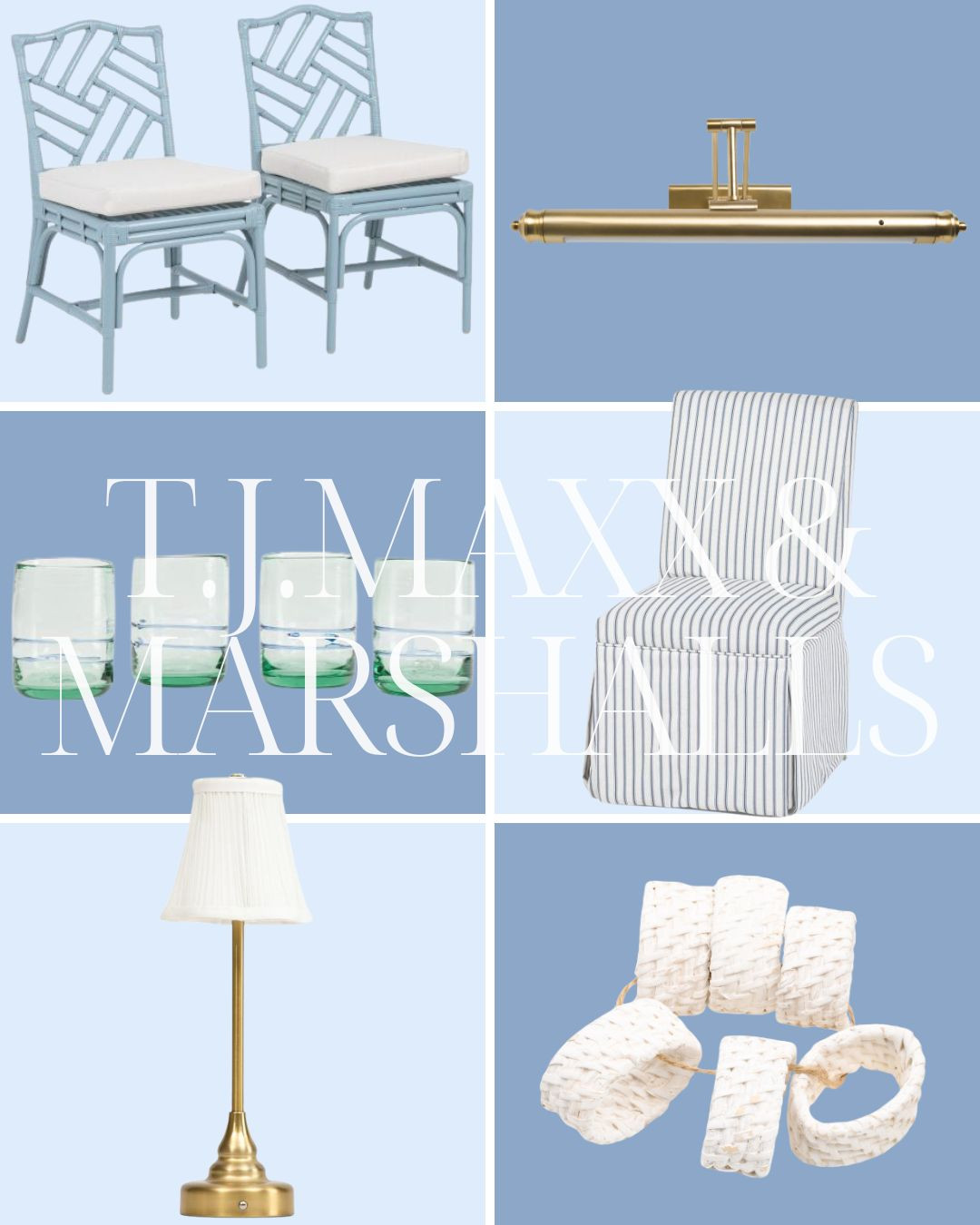 T.J. Maxx and Marshalls finds! 

living room | bathroom | bedroom | home decor | home refresh | bedding | nursery | classic home | traditional home | blue and white | furniture | coffee table | southern home | coastal home | grandmillennial home | scalloped | woven | rattan | classic style | preppy style | grandmillennial decor | blue and white decor | classic home decor | traditional home | bedroom decor | bedroom furniture | dresser | blue chair | brass lamp | floor mirror | euro pillow | white bed | linen duvet | side table | rug | glassware | cups | plates | hosting | kitchen spring | sale picks | outdoor furniture | porch | beach | Lillian August | Karma Home | Ballard Designs 

 #LTKHome