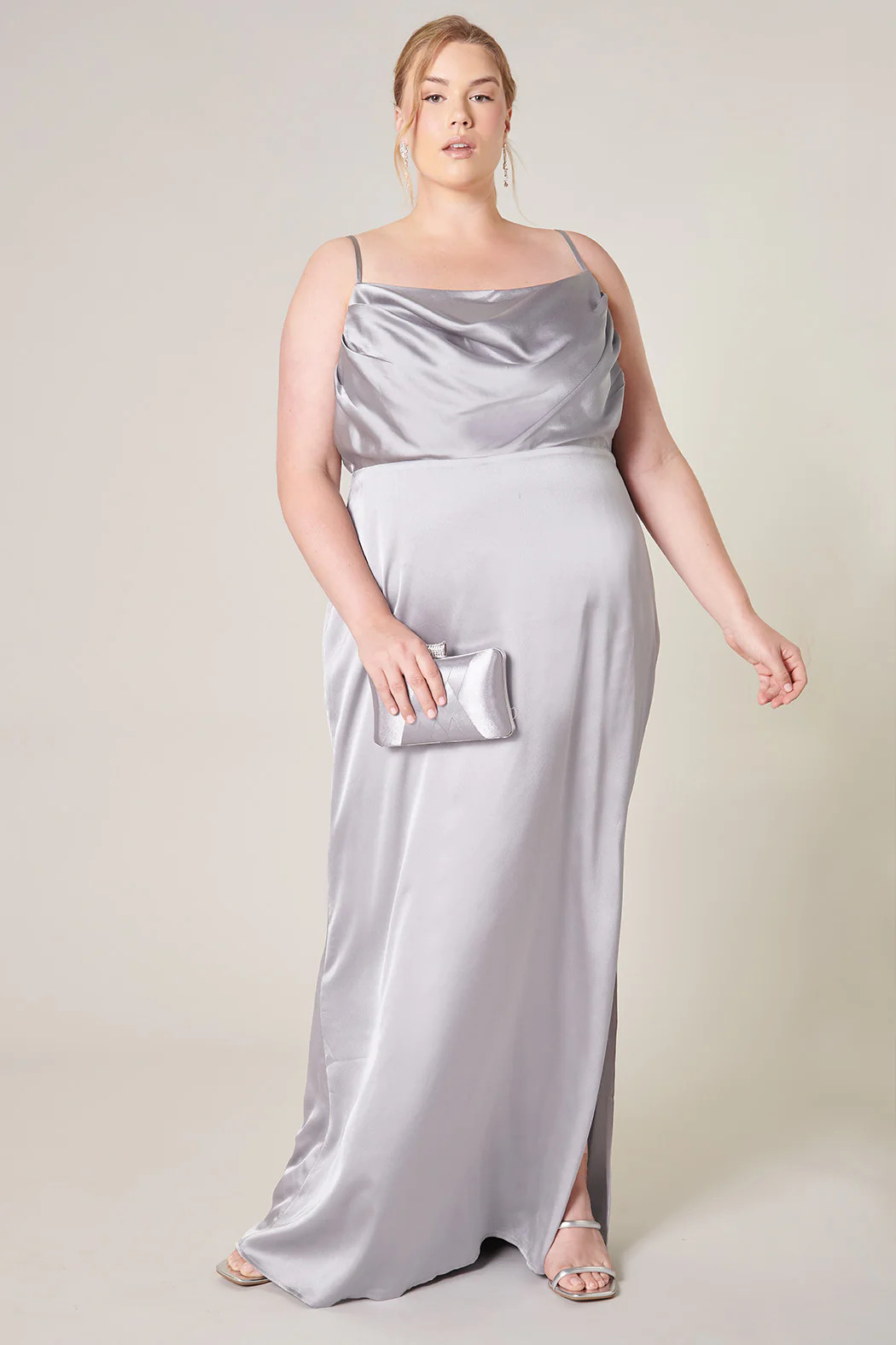 Charisma Cowl Neck Maxi Dress Curve | Sugarlips