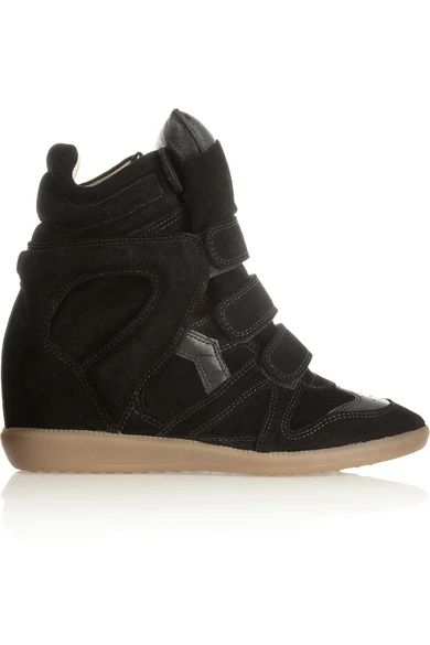 The Bekett leather and suede concealed wedge sneakers | NET-A-PORTER (UK & EU)