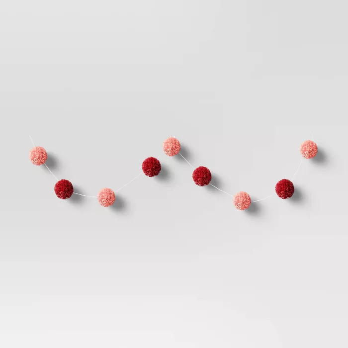 Red Pink Pom Garland - Threshold™ | Target