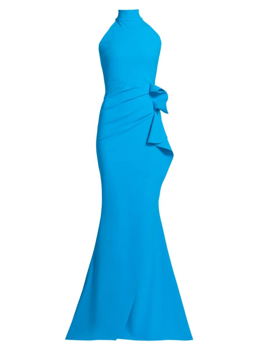 Gudrum Halter Ruffle Gown | Saks Fifth Avenue