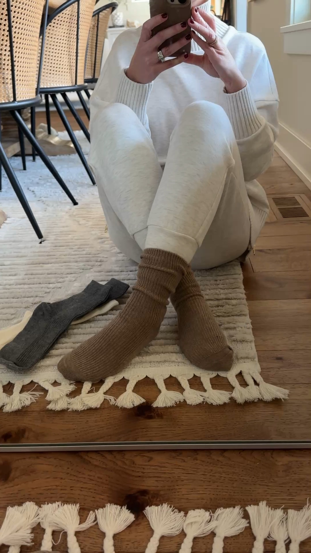 Cashmere blend socks! Amazing Amazon find!
Sweat pants, size Xxs
Sweatshirt, size XS

#LTKGiftGuide #LTKSeasonal #LTKFindsUnder50