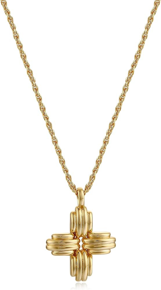 Dainty Layered Choker Necklace 18k gold Plated Y Pendant Necklace Multilayer Bar Disc Necklace Ad... | Amazon (US)