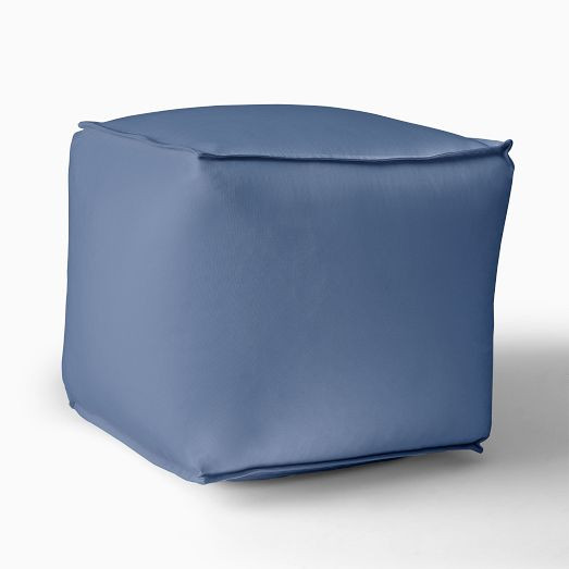 Sunbrella® Indoor/Outdoor Canvas Pouf | West Elm (US)