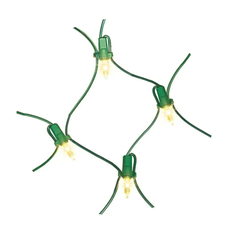 150-Count Clear Incandescent Net Lights, 24 sq. ft., Holiday Time | Walmart (US)