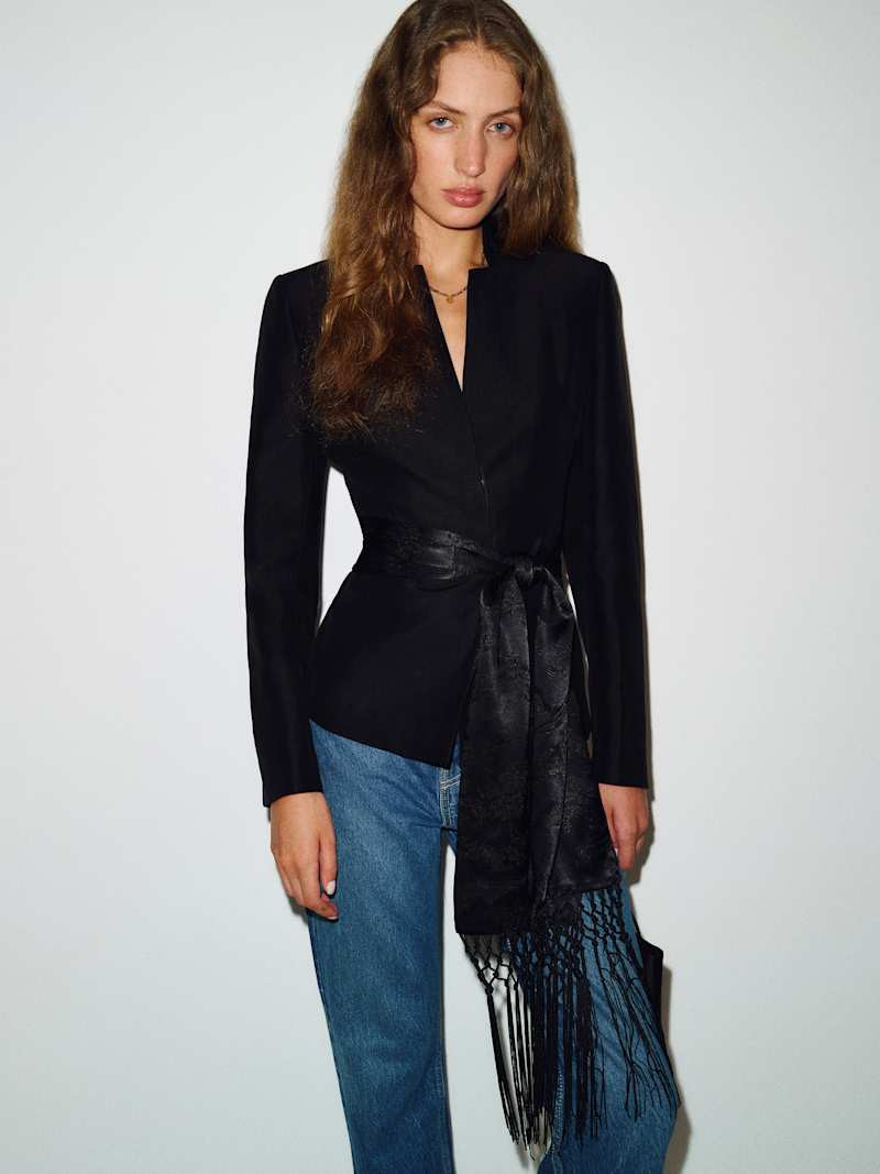 Reformation Kylie Blazer Black 0 | Reformation (Global)