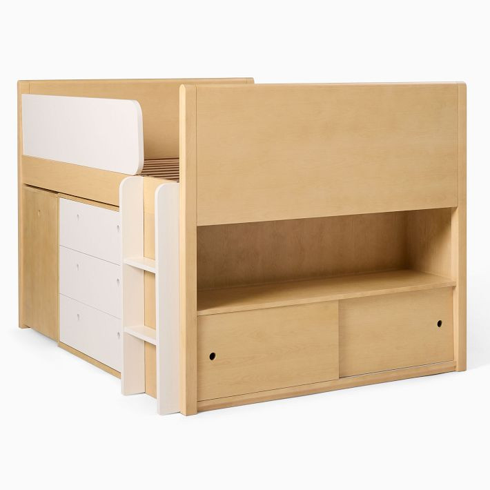 Ziggy Low Loft Bed w/ Desk & Dresser | West Elm (US)
