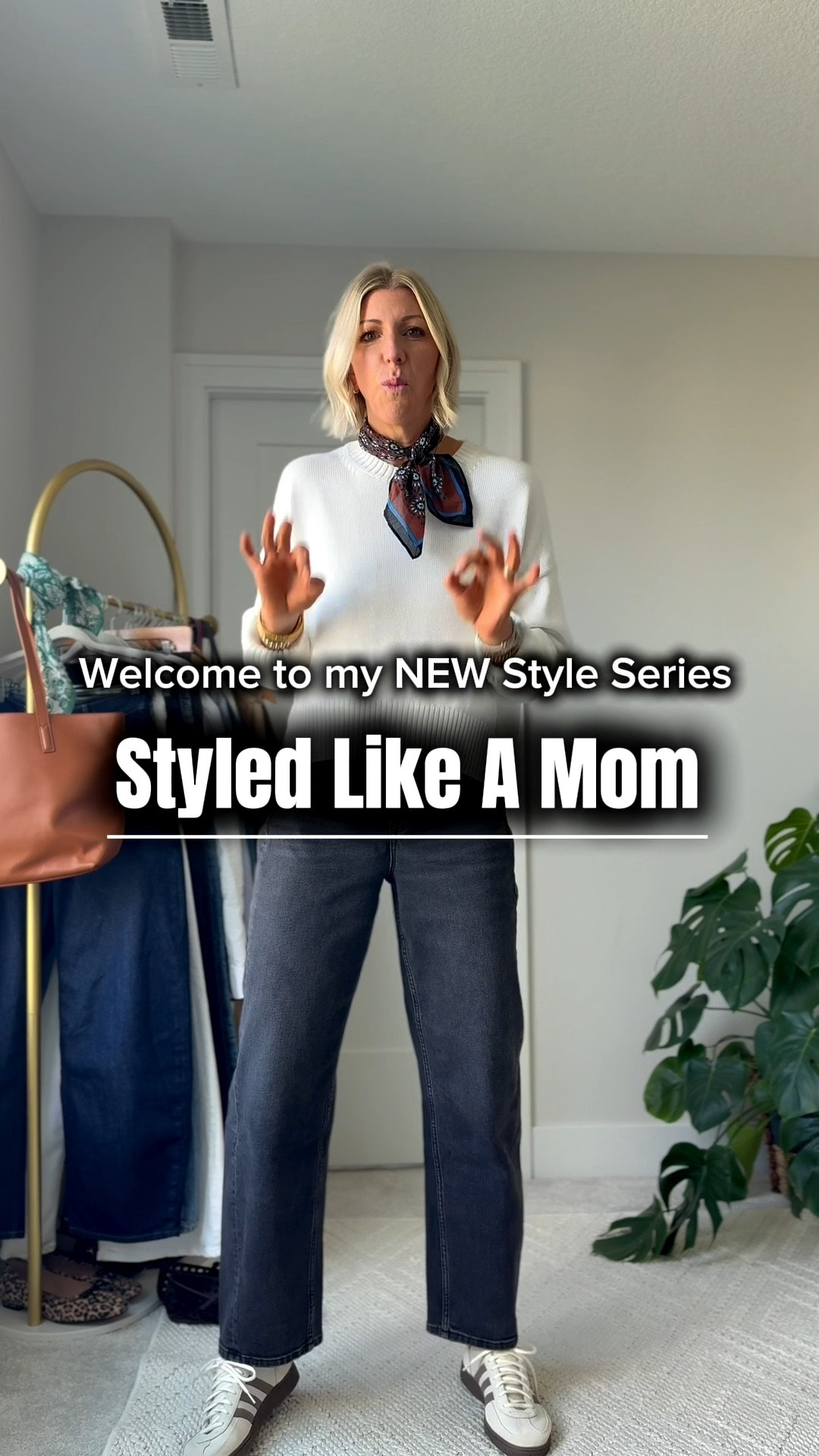 From errands to evening—this is real-life style that works.
This organic cotton sweater + black barrel jeans are my go-to fall foundation. Comfortable, clean, and versatile enough for every part of my day—morning meetings, mid-day errands, and a quick dinner with friends.

💡Styling tip: I kept the base neutral and added just enough polish with gold jewelry, a silk scarf, and my favorite sneakers. When I need to elevate the look? I swap the sneakers for these leopard-print flats — they instantly shift the vibe without starting over.

🛍 Linked everything on LTK so you can re-create or mix into your own capsule. This is outfit 1 of my Styled Like a Mom series — where I’m showing you exactly how I wear my fall capsule in real life (not just for the feed).

👉 Save this post if you’re building your own capsule — or want outfit formulas that actually work with your day.

* wearing a size small tall in these jeans (I’m typically a size 27 /28) and I’m 5‘10“ for height reference
#fallcapsulewardrobe #momstyleedit #capsulecloset #ltkfall #styledlikeamom #everydaystyle #realoutfits #minimalstyle #LTKunder100

#LTKFindsUnder100 #LTKStyleTip #LTKOver40