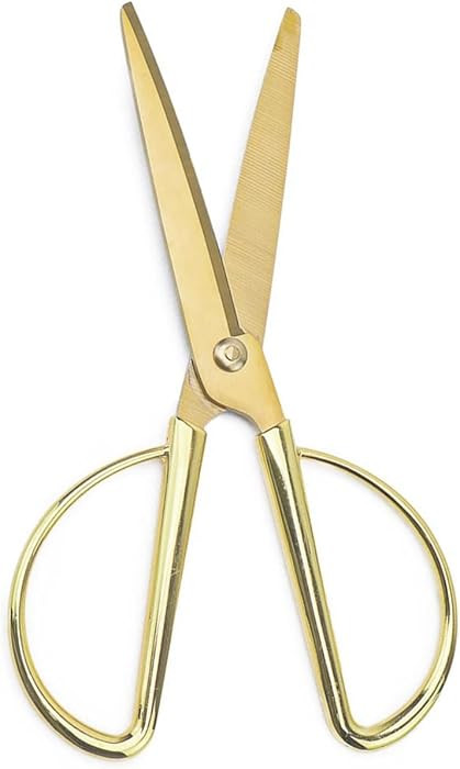AxeWoodz 6.5" Gold Scissors Dressmaker Sewing Scissors Metal Tailor Fabric Shears Sharp All Purpo... | Amazon (US)