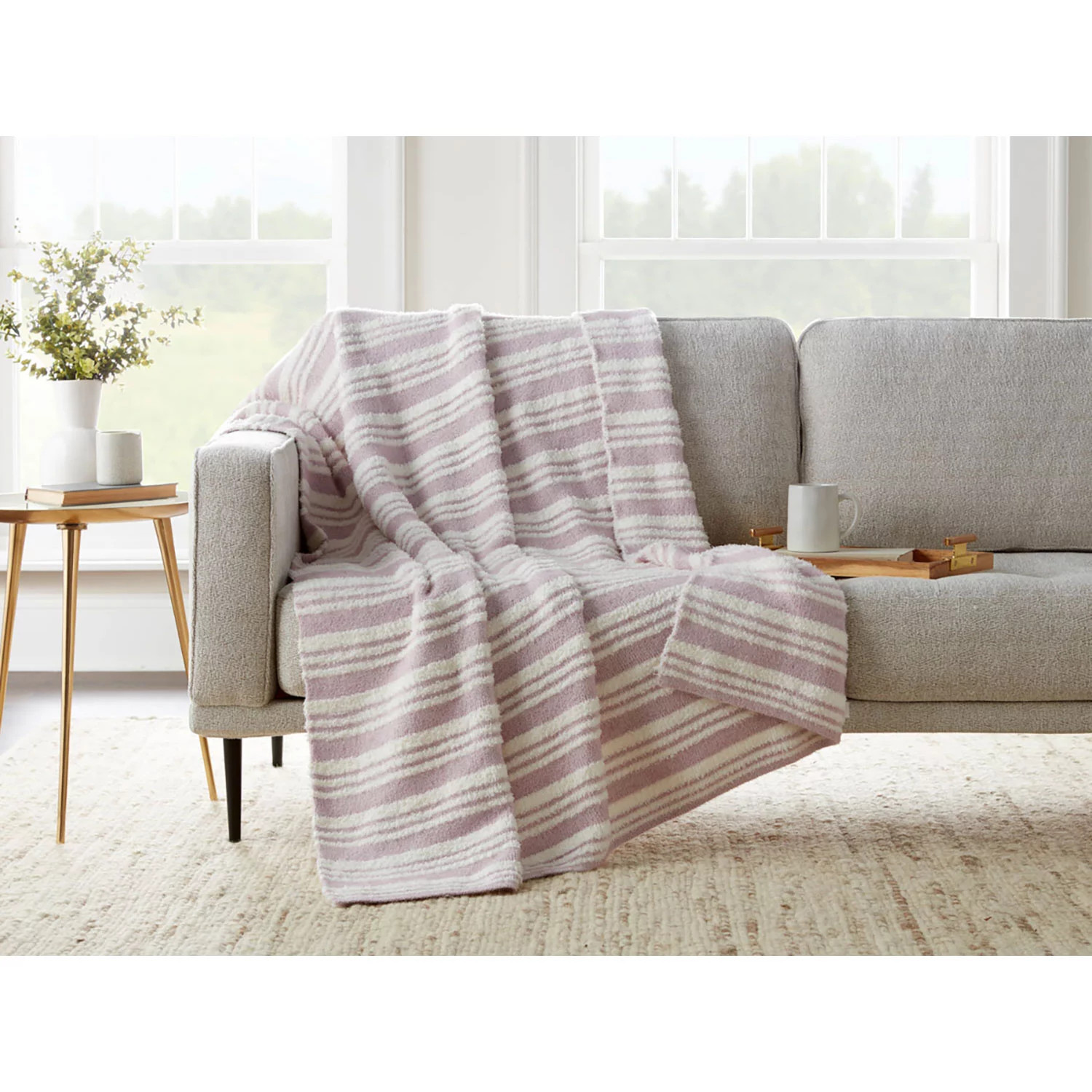Member's Mark Cozy Knit Stripe Throw - 60"x70" (Assorted Colors) | Sam's Club