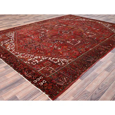 Besame One-of-a-Kind 8'2" X 11'3" 1960s Wool Area Rug Red | Wayfair North America