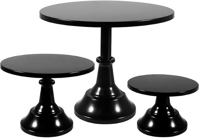 3 Pcs Metal Cake Stand Set 8/10/12 inch Dessert Table Display Perfect for Baby Shower Wedding Bir... | Amazon (US)