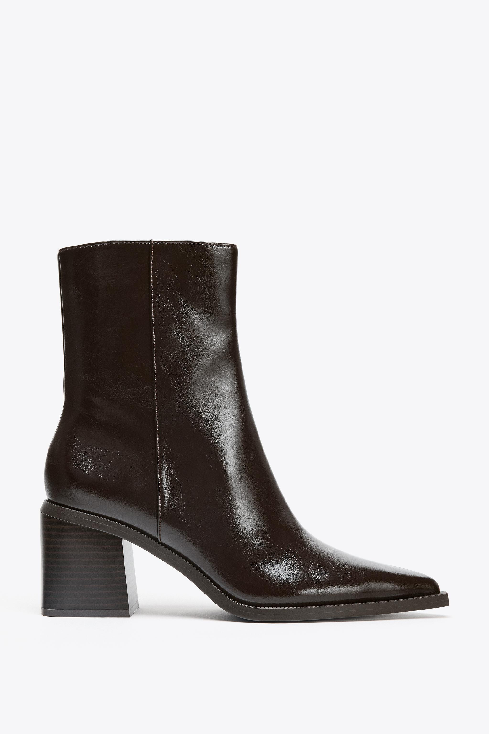 WIDE HEEL ANKLE BOOTS | Zara US