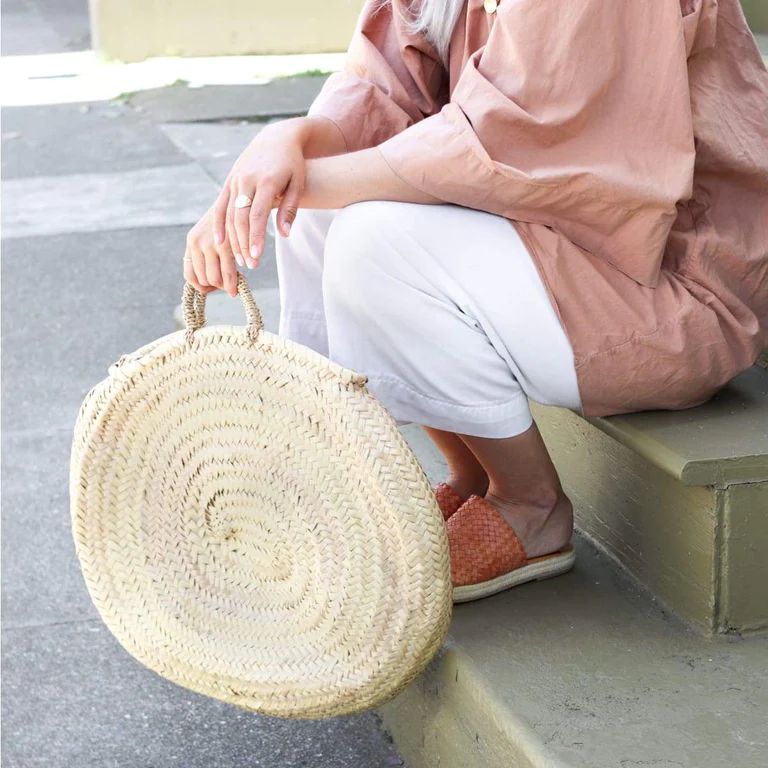 Round Moroccan Tote | Elsie Green US