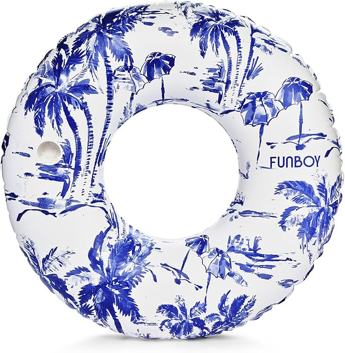 FUNBOY Giant Toile Inflatable Pool Float with Cup Holder 48" |Pool Float for Adults|Inner Tube Sw... | Amazon (US)