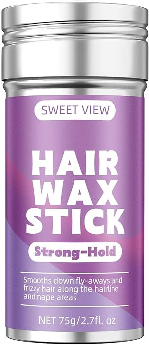 Hair Wax Stick, Flexible Hold Slick Back Hair Balm for Tame Flyaways, Frizz, Sleek Ponytails, Bun... | Amazon (US)