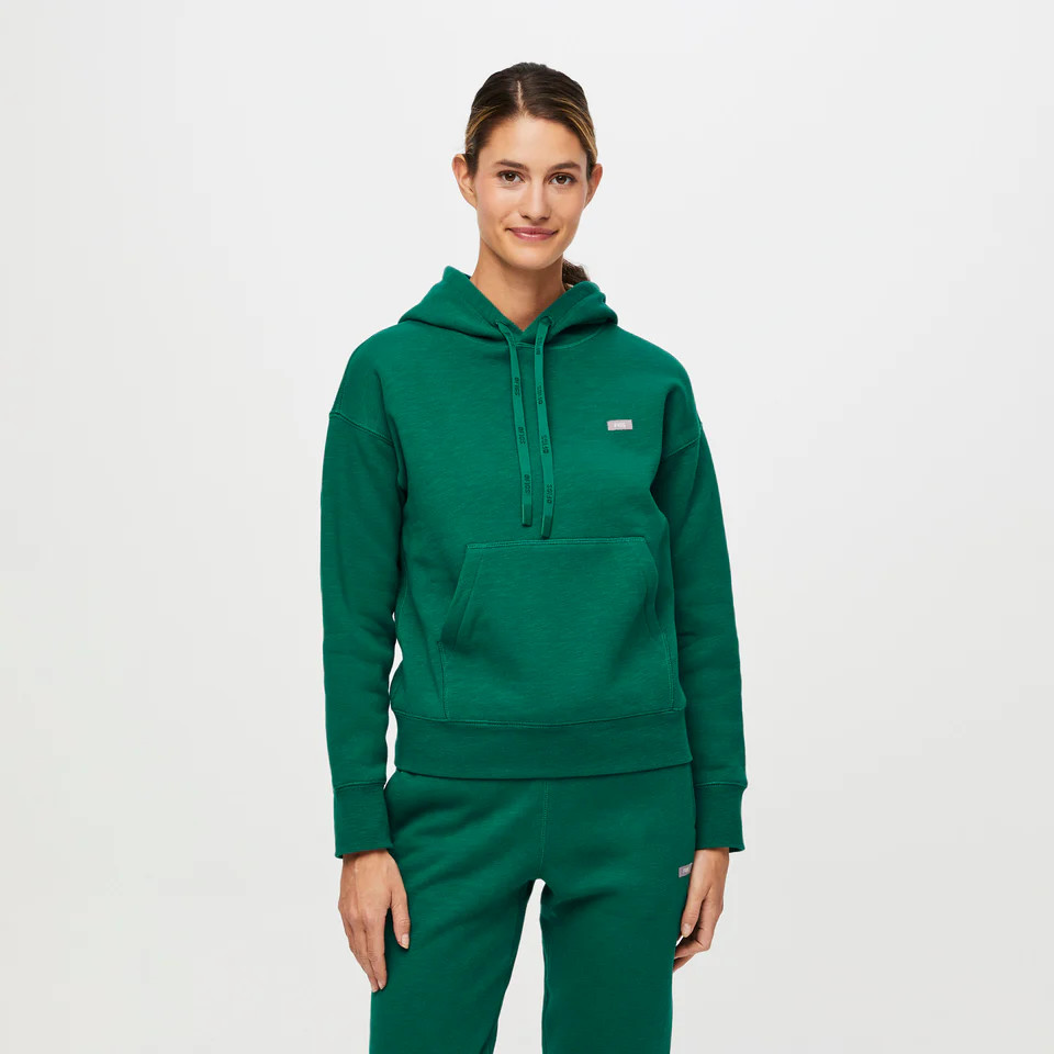 Women's Off-Shift™ Hoodie Sweatshirt               - Hunter Green · FIGS | FIGS