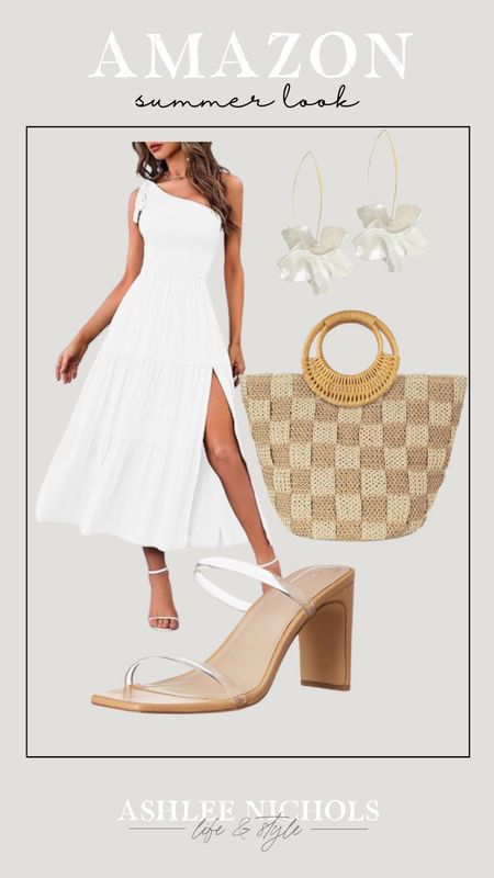 Amazon summer outfit 
White dress