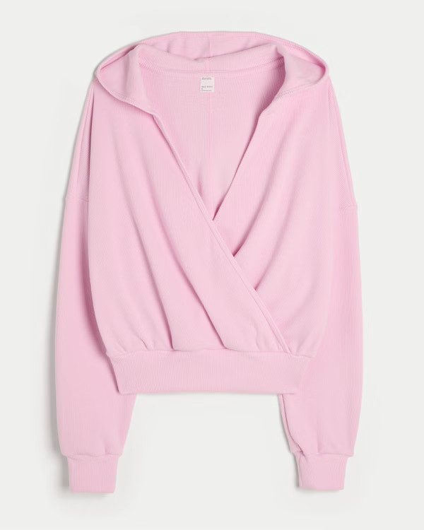 Women's Gilly Hicks Cozy Waffle Wrap Hoodie | Women's Tops | HollisterCo.com | Hollister (US)