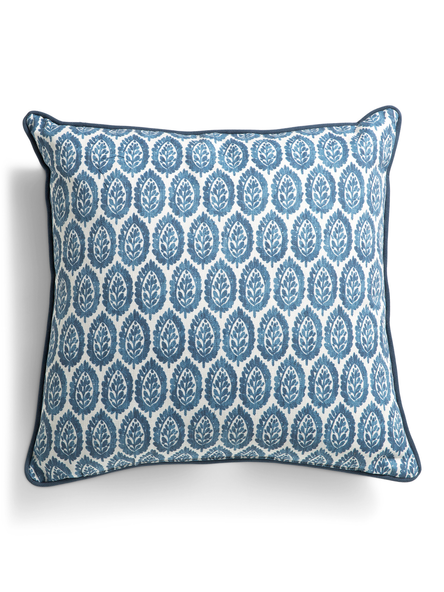 Made In Usa 22x22 Linen Cotton Blend Floral Pillow | TJ Maxx