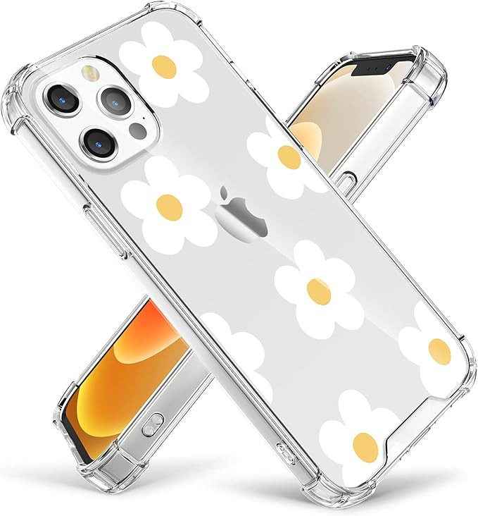 Cutebe Clear Case for iPhone 12,for iPhone 12 Pro, Shockproof Series Hard PC+ TPU Bumper Protecti... | Amazon (US)
