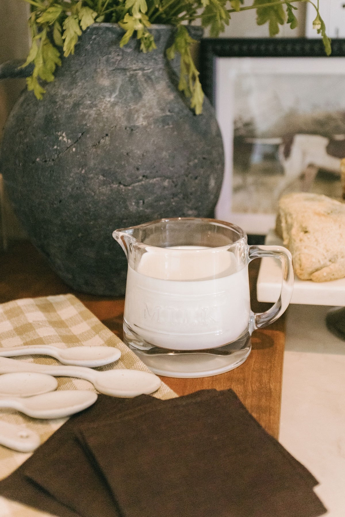 Glass Milk Pitcher | THELIFESTYLEDCO
