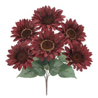 17" Burgundy Sunflower Bush by Ashland® | Michaels | Michaels Stores