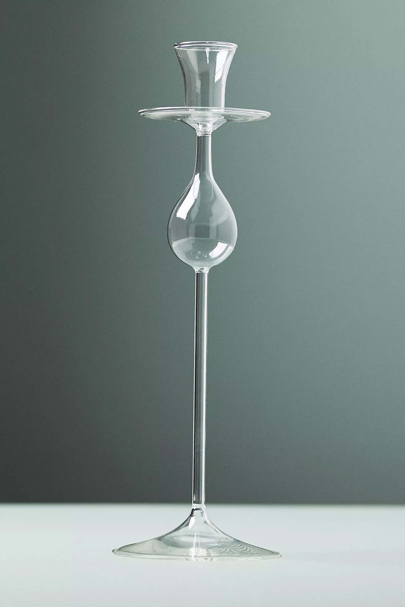 Rylee Borosilicate Glass Candlestick | Anthropologie (US)