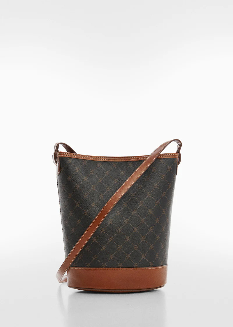 Bucket-bag mit logo-print -  Damen | Mango Deutschland | MANGO (DE)